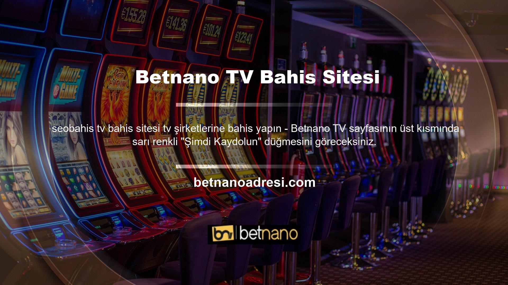 Betnano Canlı Casino OyunBahis Sitesi müşterilerine sunduğu hizmetler ile bahis siteleri sektörünün en saygınları arasında yer alan ve diğer sitelerden farklı olarak gönüllerde taht kurmuş sitelerden biridir