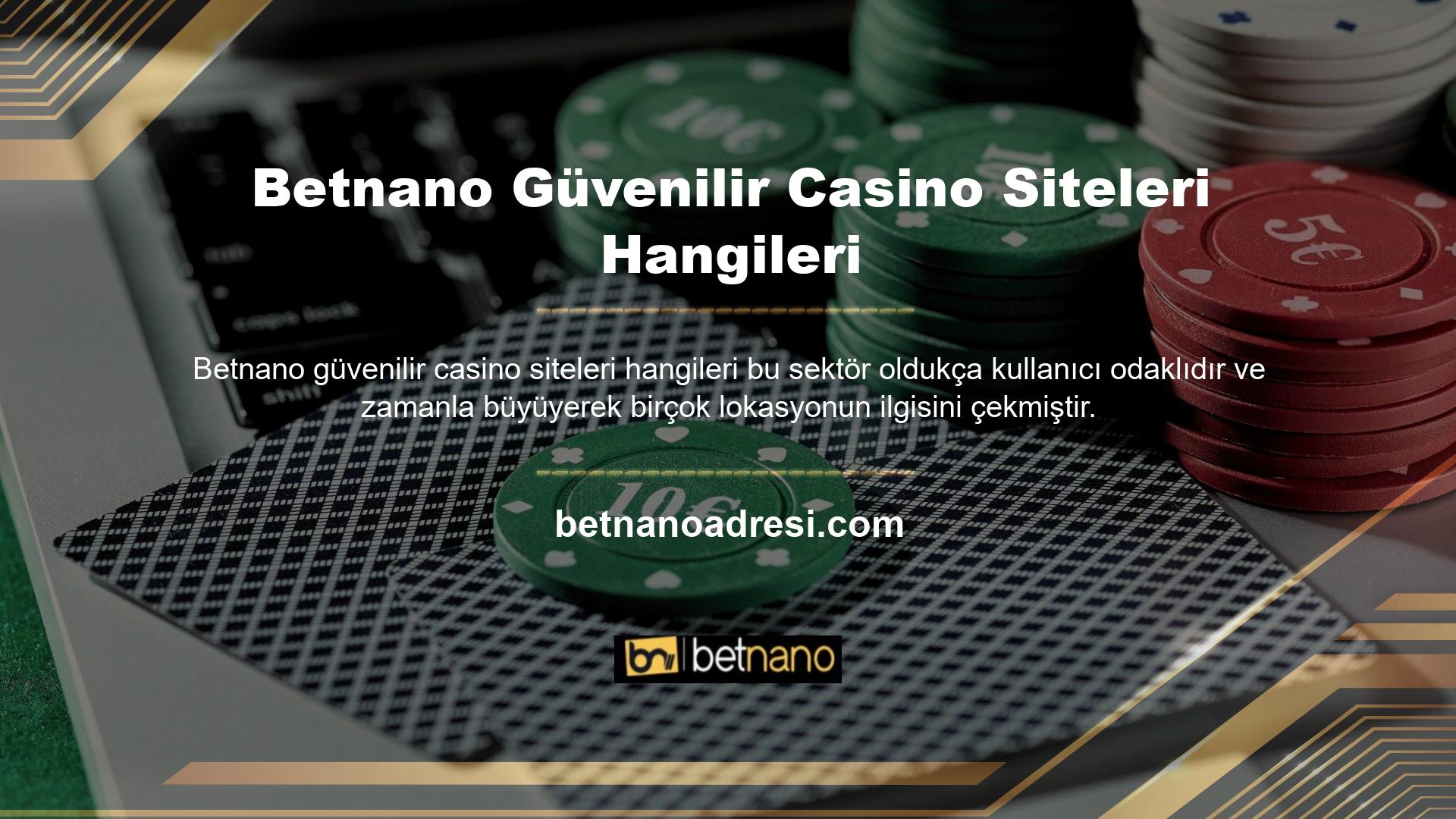 Bu casino sitelerinin güvenilirliği yabancı lisans şirketleri tarafından lisanslanmış olmasından kaynaklanmaktadır