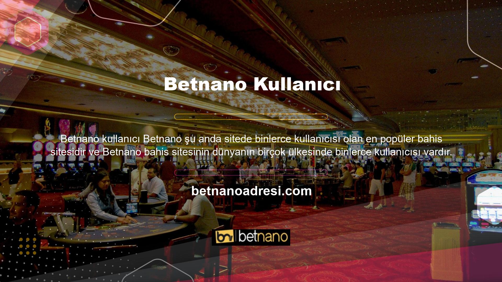 Betnano web sitesi Türk oyunculara sınırsız güvenlik sunmaktadır